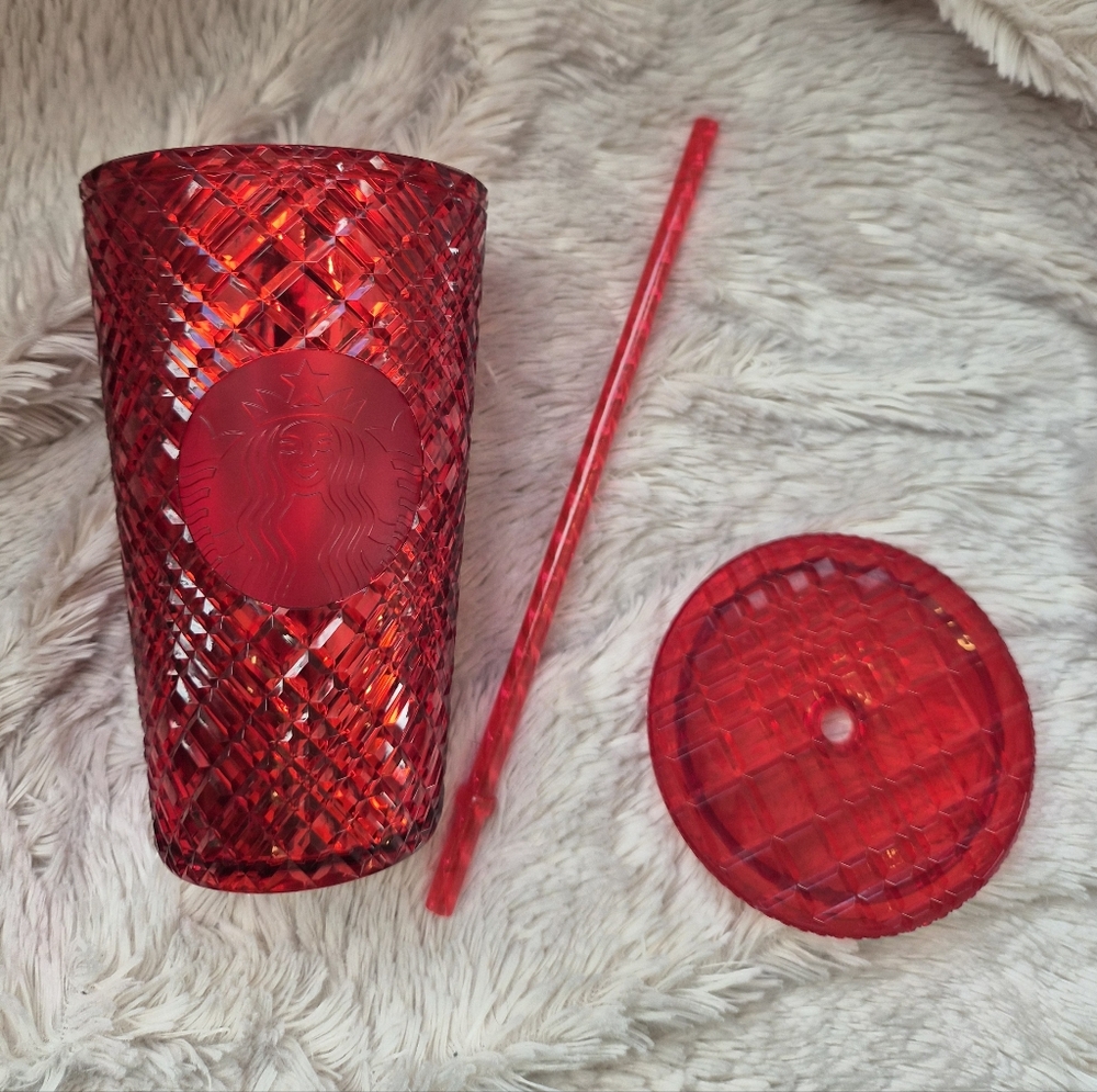 Starbucks Ruby Red Jeweled Tumbler